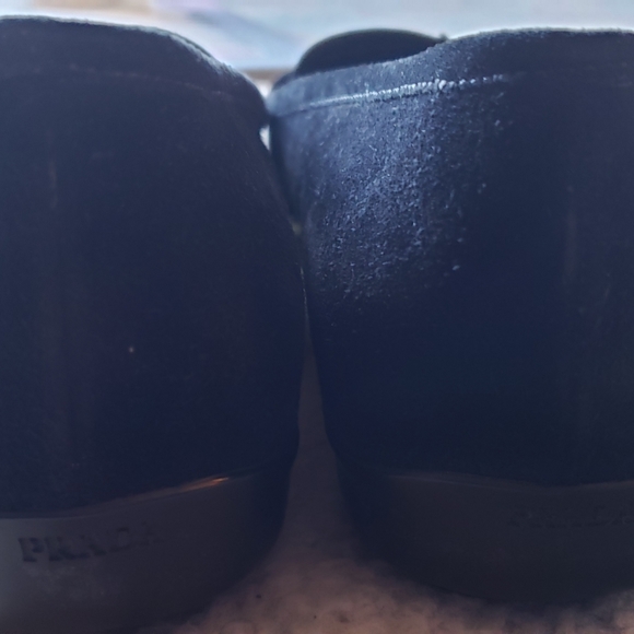 Prada black suede loafers size 38 - Picture 5 of 6